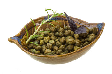 Capers in the bowl