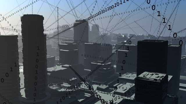 City full of data.