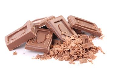 Tasty morsel of milk chocolate.