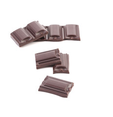 Tasty morsel of dark chocolate.