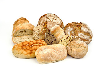 Various breads.