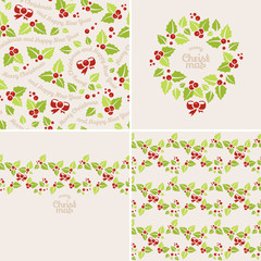 Christmas mistletoe backgrounds