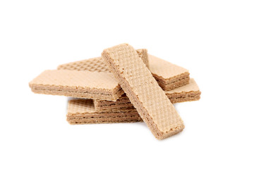 Wafers with chocolate isolated