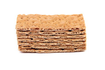 Stack of grain crisp bread