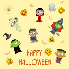 Halloween Patterned Background