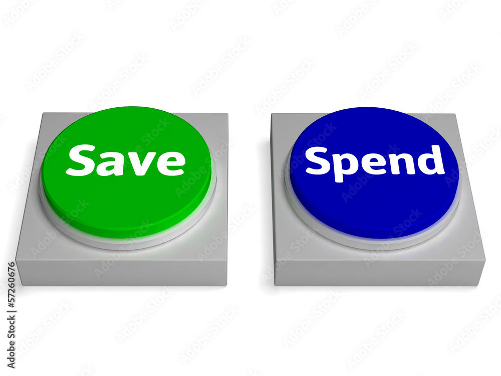 Poster save spend buttons shows saving or spending
