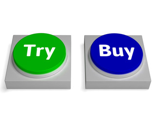 Try Buy Buttons Shows Trying Or Buying