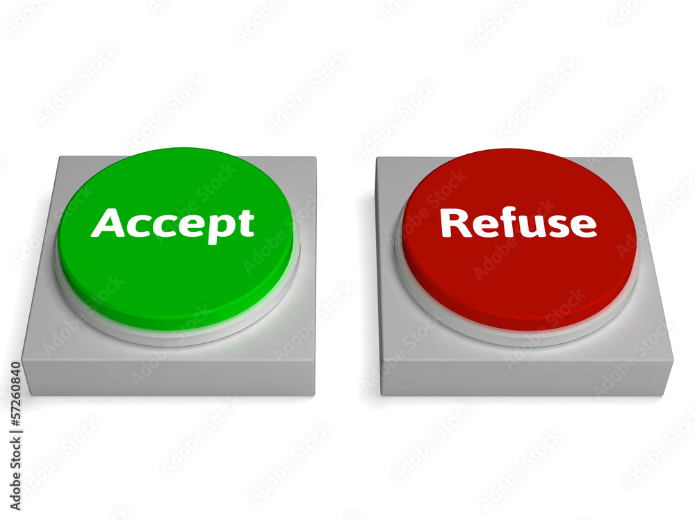 Poster accept refuse buttons shows accepted or refused
