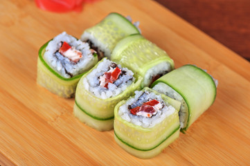 cucumber sushi rolls