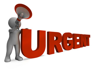 Urgent Character Shows Important Critical And Desperate