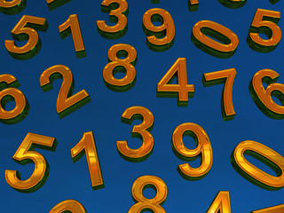 Background of numbers.