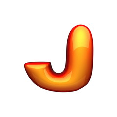 isolated yellow plastic figure