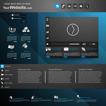 Modern Website Template Design