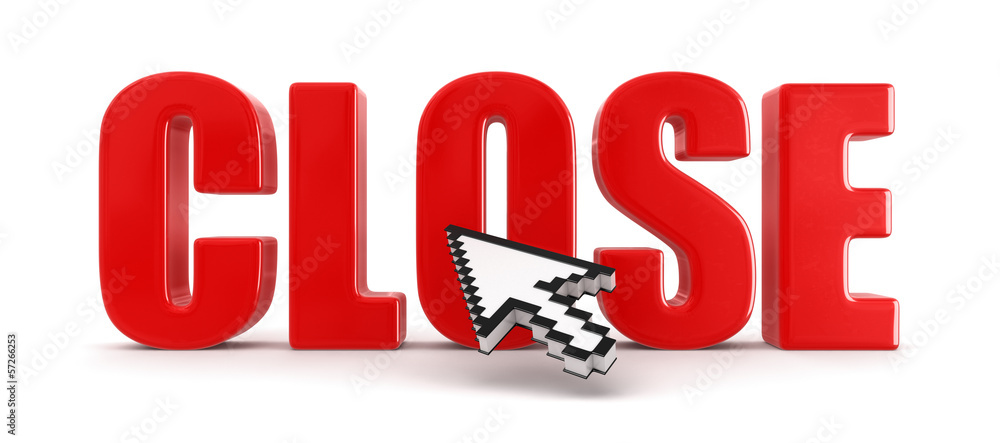 Poster close and cursor (clipping path included)
