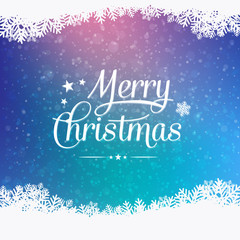 merry christmas winter snowy background
