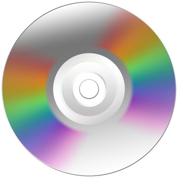 cd, dvd disc on white isolated