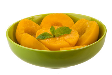 Marinated peaches