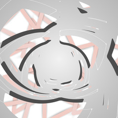 Abstract futuristic background, dynamic illustration.