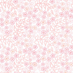 flower seamless background. white floral texture