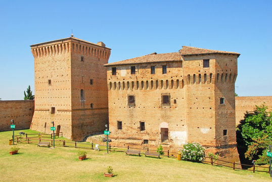 Italy, Cesena medieval castle
