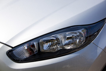 Closeup of Vehicle Left Front Head Lamp