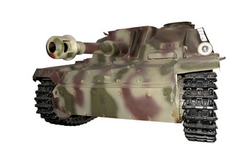 Camouflaged assault howitzer