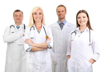 Fototapeta premium Medical workers isolated on white