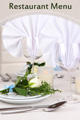 Table arrangement in restaurant