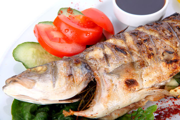 fried grilled fish