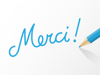 Message "MERCI" (remerciements carte gratitude joie plaisir) © Web Buttons Inc