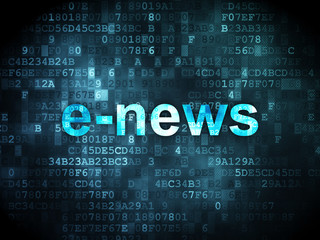 Fototapeta premium News concept: E-news on digital background