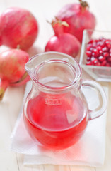 Fototapeta na wymiar pomegranate juice