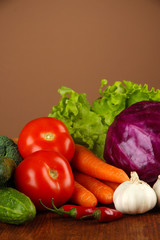 Composition of different vegetables