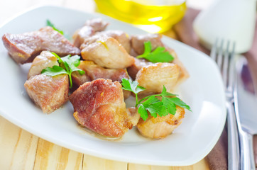 fried meat