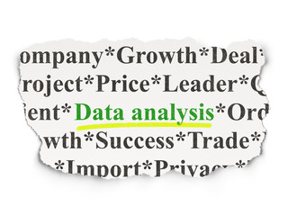 Data concept: Data Analysis on Paper background