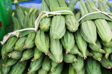 Zucchini in the Thai market