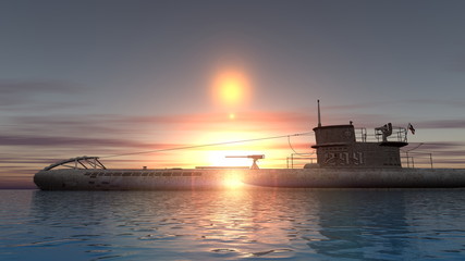 Fototapeta premium 潜水艦