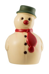 white chocolate snowman