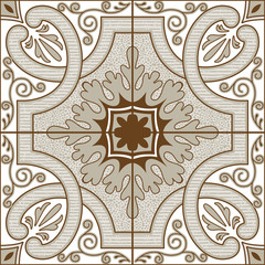 Azulejo Portugues Marrom