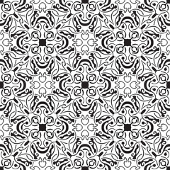 Black seamless pattern