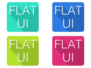 Flat web design, Modern interface trend, UI icons