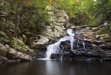 Fototapeta premium Wahconah Falls in Dalton, Massachusetts.