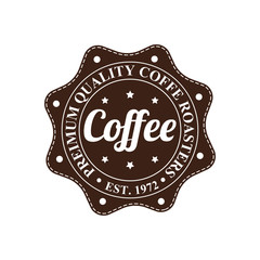 Naklejka premium Coffee label