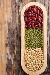 gram green soy bean and azuki bean