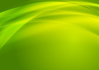 Bright green vector waves design