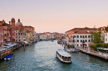 Obraz na płótnie Canvas Wenecja Canal Grande od mostu Rialto