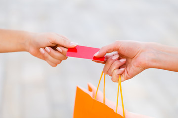 Paying With Card After Shopping