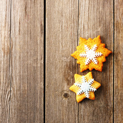 Christmas homemade gingerbread cookie