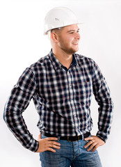 Portrait of an handsome engineer