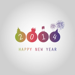 New Year Card Background - 2014